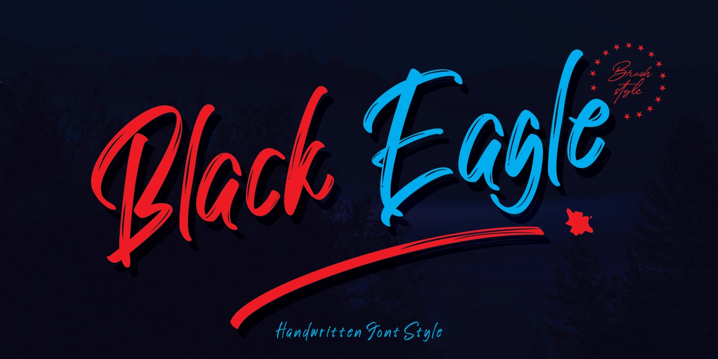 Beispiel einer Black Eagle-Schriftart #1